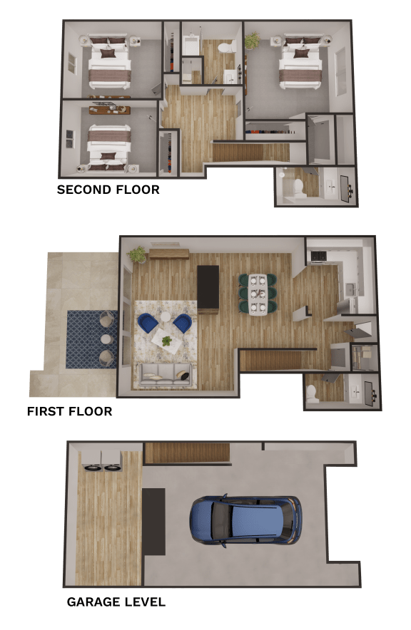 Floor Plans of Kenilworth in Prairie Village, KS